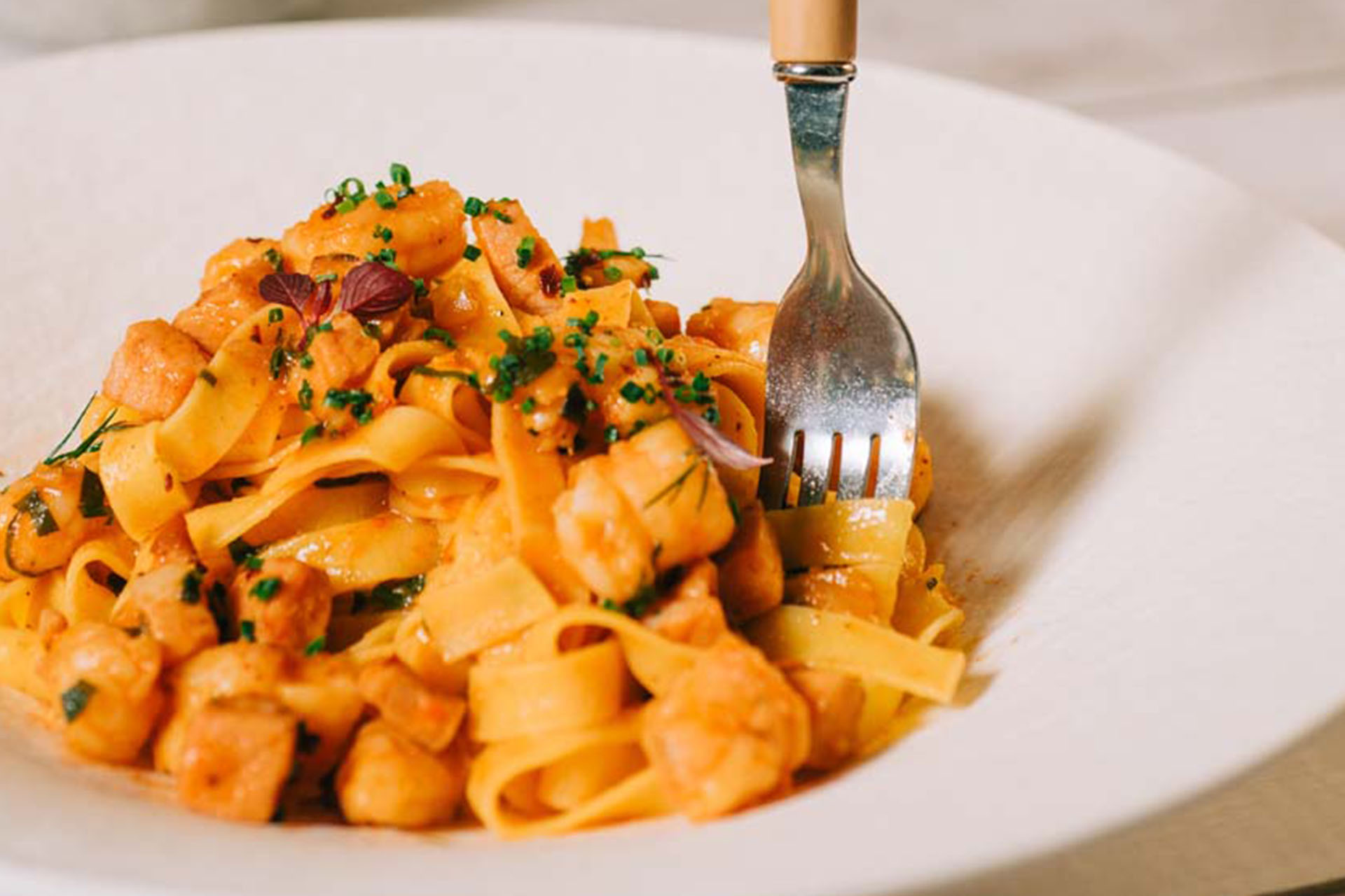 Shrimp all’ Amatriciana - 7 Thalasses