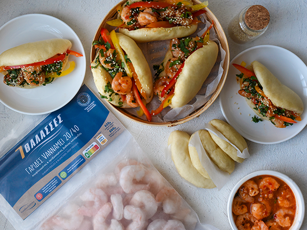 Bao buns with shrimps - 7 Thalasses